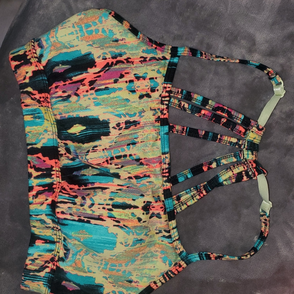 Multicolor sports bra Small